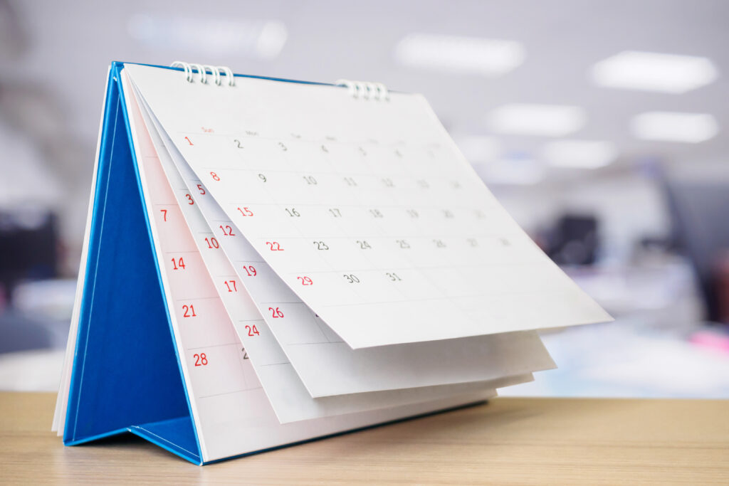 kalendarz na biurko